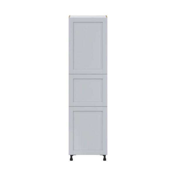 Sea Holly Light Gray  Shaker Assembled Pantry Cabinet with 2 Doors and 3 Inner Drawers (24 in. W X 89.5 in. H X 24 in. D)