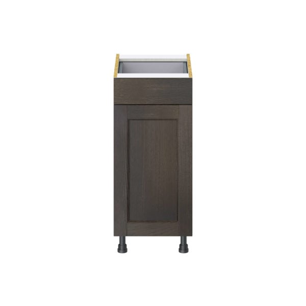 Summerina Chestnut Solid Wood Recessed Assembled Base Cabinet with 1 Door and 1 Drawer (15 in. W x 34.5 in. H x 24 in. D)