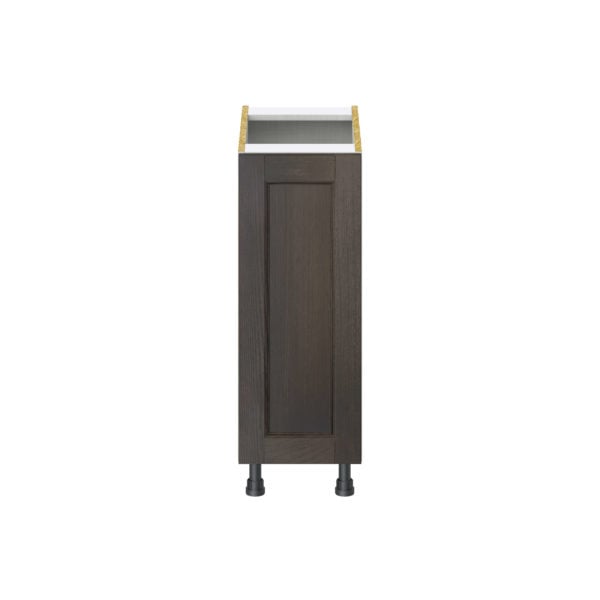 Summerina Chestnut Solid Wood Recessed Assembled Base Cabinet with a Full High Door (12 in. W x 34.5 in. H x 24 in. D)