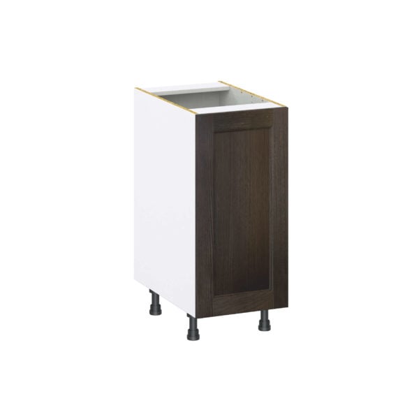 Summerina Chestnut Solid Wood Recessed Assembled Base Cabinet with a Full High Door (15 in. W x 34.5 in. H x 24 in. D)