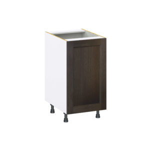 Summerina Chestnut Solid Wood Recessed Assembled Base Cabinet with a Full High Door (18 in. W x 34.5 in. H x 24 in. D)