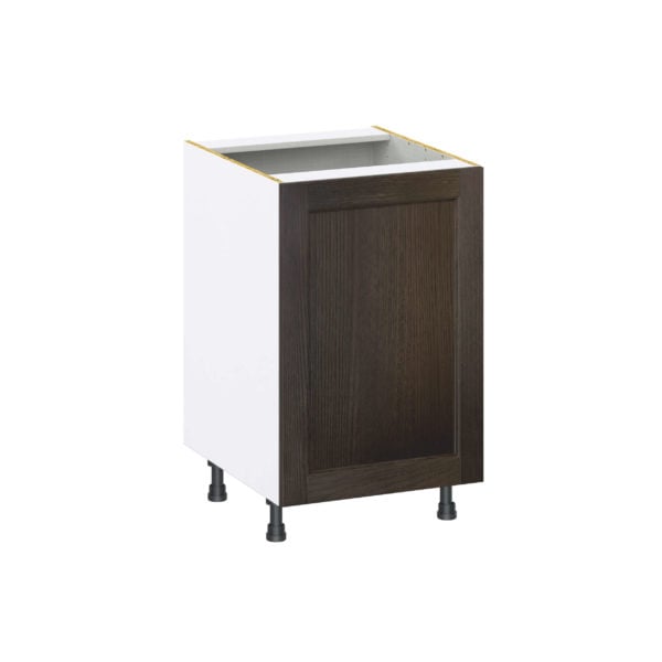 Summerina Chestnut Solid Wood Recessed Assembled Base Cabinet with a Full High Door (21 in. W x 34.5 in. H x 24 in. D)