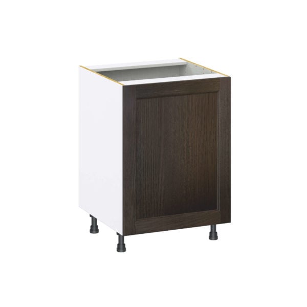 Summerina Chestnut Solid Wood Recessed Assembled Base Cabinet with a Full High Door (24 in. W x 34.5 in. H x 24 in. D)