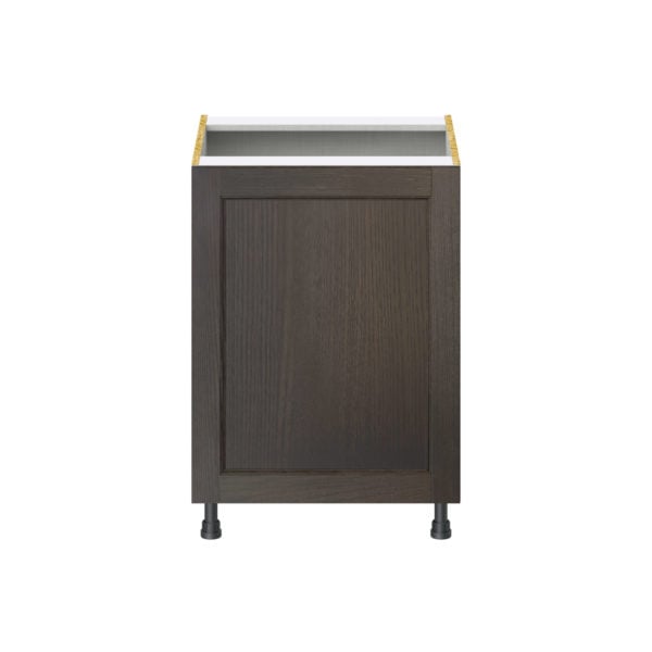 Summerina Chestnut Solid Wood Recessed Assembled Base Cabinet with a Full High Door (24 in. W x 34.5 in. H x 24 in. D)