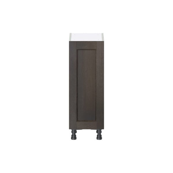 Summerina Chestnut Solid Wood Recessed Assembled Shallow Base Cabinet with a Full High Door (12 in. W x 34.5 in. H x 14 in. D)