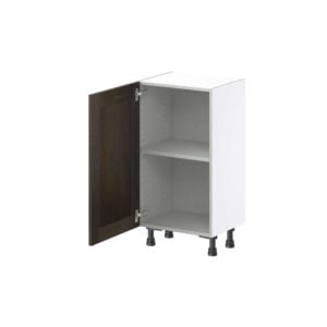 Summerina Chestnut Solid Wood Recessed Assembled Shallow Base Cabinet with a Full High Door(18 in. W x 34.5 in. H x 14 in. D)