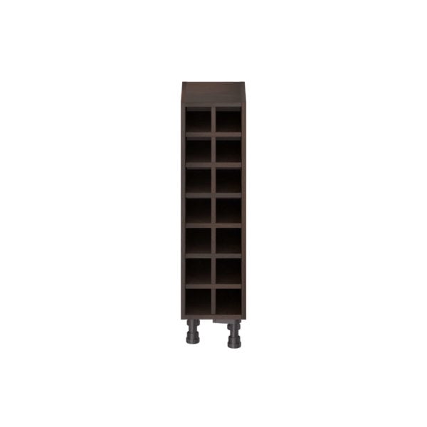 Summerina Chestnut Solid Wood Base Wine Rack 9 in. W X 34.5 in. H X 14 in. D