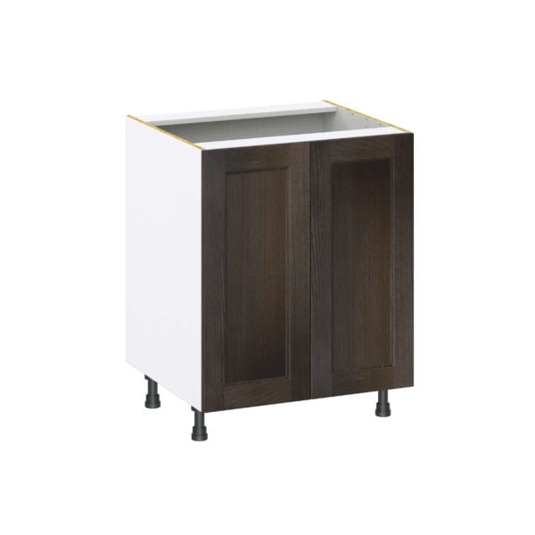 Summerina Chestnut Solid Wood Recessed Assembled Base Cabinet with 2 Full High Door (27 in. W X 34.5 in. H X 24 in. D)