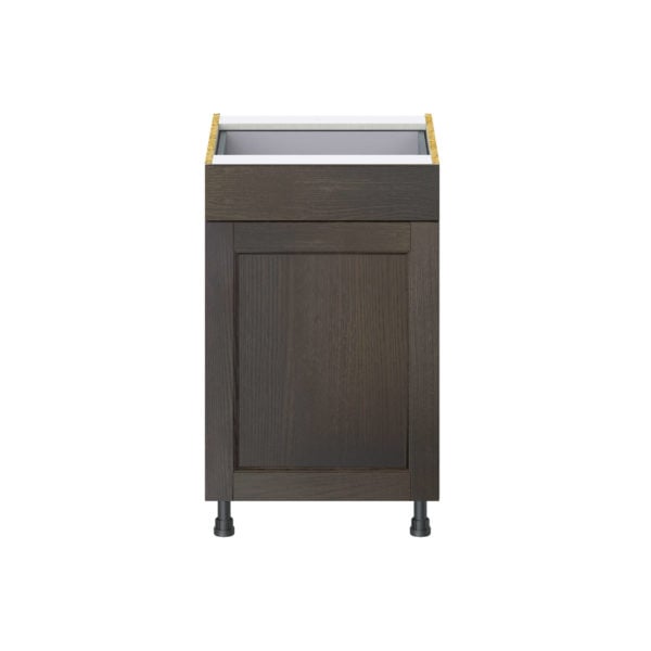 Summerina Chestnut Solid Wood Recessed Assembled Base Cabinet with a Door and a Drawer (21 in. W X 34.5 in. H X 24 in. D)