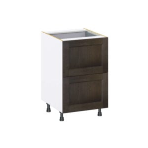 Summerina Chestnut Solid Wood Recessed Assembled Base Cabinet with 2 Drawers and a Inner Drawer (21 in. W X 34.5 in. H X 24 in. D)