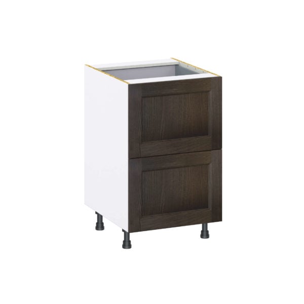 Summerina Chestnut Solid Wood Recessed Assembled Base Cabinet with 2 Drawers and a Inner Drawer (21 in. W X 34.5 in. H X 24 in. D)