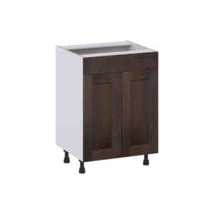 Summerina Chestnut Solid Wood Recessed Assembled 24 in. W x 34.5 in. H x 21 in. D Vanity Sink Base Cabinet with False Front