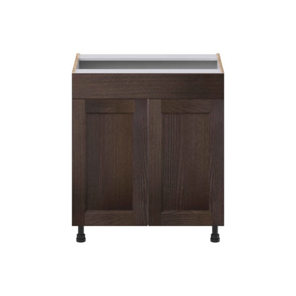 Summerina Chestnut Solid Wood Recessed Assembled 30 in. W x 34.5 in. H x 21 in. D Vanity Sink Base Cabinet with False Front