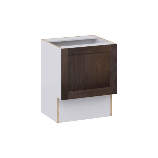 Summerina Chestnut Solid Wood Recessed Assembled 24 in. W x 30 in. H x 21 in. D Accessible ADA Vanity Base Cabinet