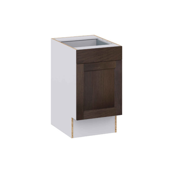 Summerina Chestnut Solid Wood Recessed Assembled 18 in. W x 32.5 in. H x 24 in. D Accessible ADA Base Cabinet with 1 Drawer