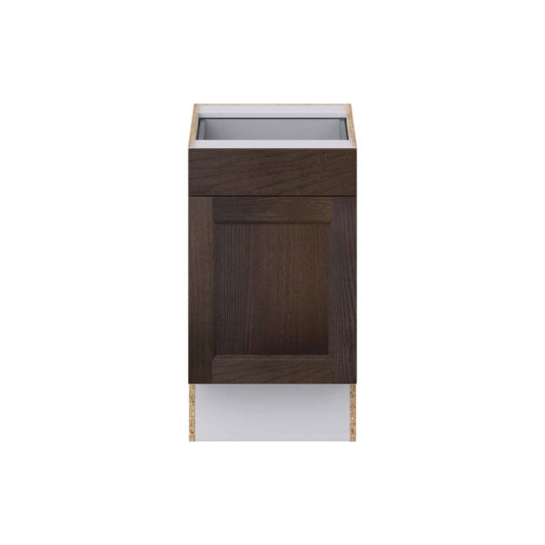 Summerina Chestnut Solid Wood Recessed Assembled 18 in. W x 32.5 in. H x 24 in. D Accessible ADA Base Cabinet with 1 Drawer