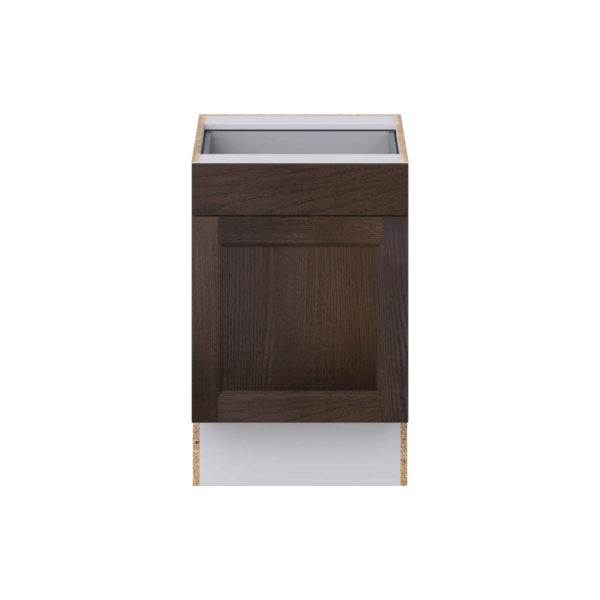 Summerina Chestnut Solid Wood Recessed Assembled 21 in. W x 32.5 in. H x 24 in. D Accessible ADA Base Cabinet with 1 Drawer