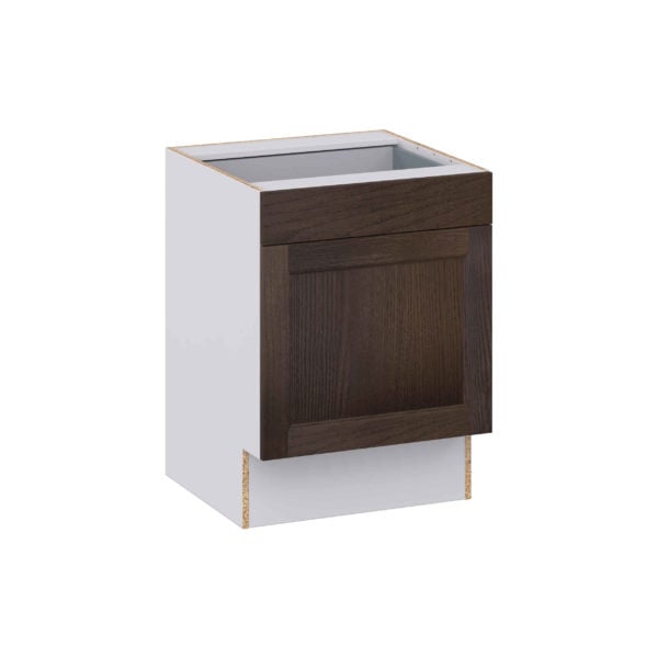 Summerina Chestnut Solid Wood Recessed Assembled 24 in. W x 32.5 in. H x 24 in. D Accessible ADA Base Cabinet with 1 Drawer