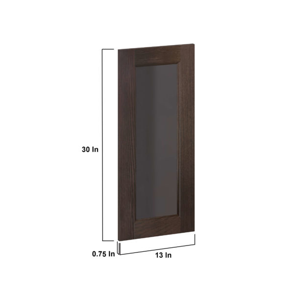 Summerina Chestnut Solid Wood 13x30x0.75 in. Glass Door