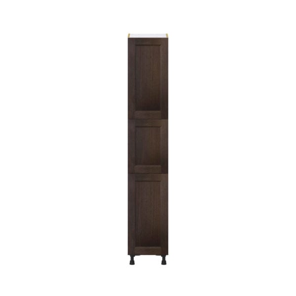 Summerina Chestnut Solid Wood Recessed Assembled Pantry  Cabinet with 4 Shelves (15 in. W x 84.5 in. H x 24 in. D)