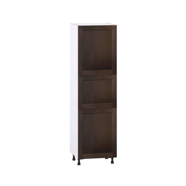 Summerina Chestnut Solid Wood Recessed Assembled Pantry  Cabinet with 4 Shelves (24 in. W x 84.5 in. H x 24 in. D)