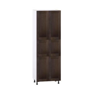 Summerina Chestnut Solid Wood Recessed Assembled Pantry  Cabinet with 5 Shelves (30 in. W x 89.5 in. H x 24 in. D)