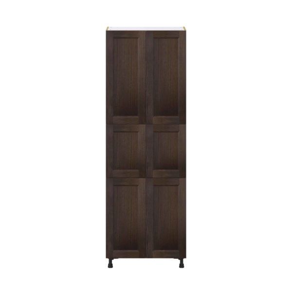 Summerina Chestnut Solid Wood Recessed Assembled Pantry  Cabinet with 5 Shelves (30 in. W x 89.5 in. H x 24 in. D)