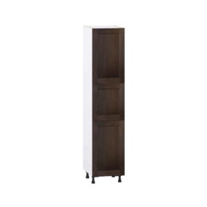 Summerina Chestnut Solid Wood Recessed Assembled Pantry Cabinet with 2 Doors and 4 Inner Drawers (18 in. W X 84.5 in. H X 24 in. D)