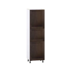 Summerina Chestnut Solid Wood Recessed Assembled Pantry Cabinet with 2 Doors and 4 Inner Drawers (24 in. W X 84.5 in. H X 24 in. D)