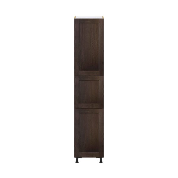 Summerina Chestnut Solid Wood Recessed Assembled Pantry Cabinet with 2 Doors and 3 Inner Drawers (18 in. W X 89.5 in. H X 24 in. D)