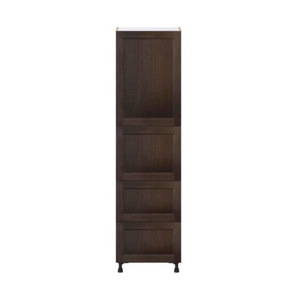 Summerina Chestnut Solid Wood Recessed Assembled Pantry Cabinet 1 Doors with 2 Drawers and 2 Inner Drawers (24 in. W X 89.5 in. H X 24 in. D)