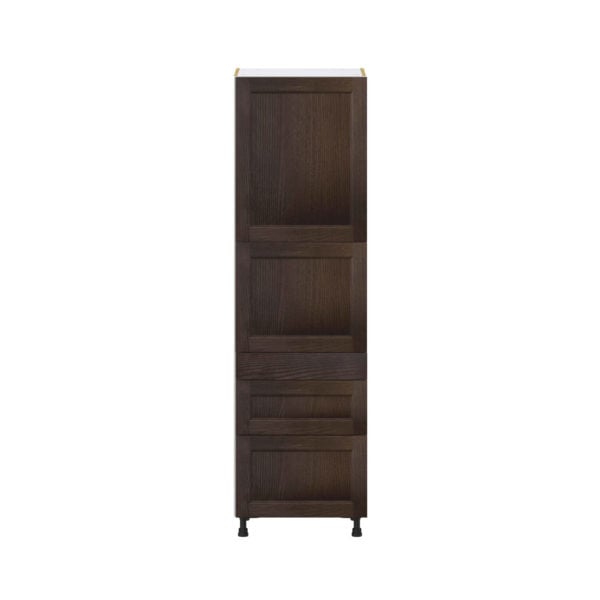 Summerina Chestnut Solid Wood Recessed Assembled Pantry  Cabinet with 2 Inner Drawers (24 in. W x 84.5 in. H x 24 in. D)