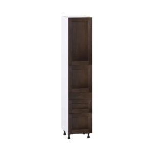 Summerina Chestnut Solid Wood Recessed Assembled Pantry  Cabinet with 3 Drawers and 2 Inner Drawers (18 in. W X 89.5 in. H X 24 in. D)