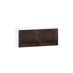 Summerina Chestnut Solid Wood Recessed Assembled Wall Bridge  Cabinet (36 in. W X 15 in. H X 14 in. D)