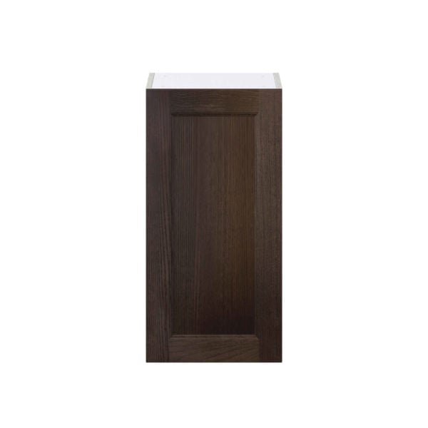 Summerina Chestnut Solid Wood Recessed Assembled Wall  Cabinet with Full High Door (15 in. W x 30 in. H x 14 in. D)