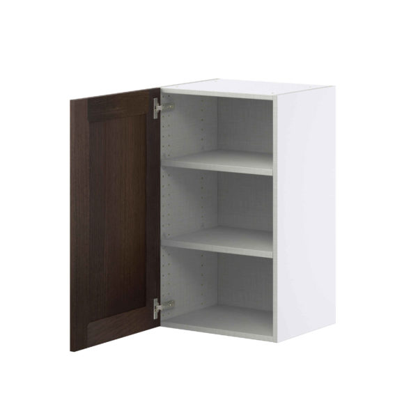 Summerina Chestnut Solid Wood Recessed Assembled Wall  Cabinet with Full high Door (18 in. W x 30 in. H x 14 in. D)