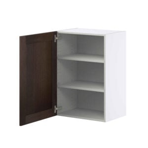 Summerina Chestnut Solid Wood Recessed Assembled Wall  Cabinet with Full High Door (21 in. W x 30 in. H x 14 in. D)