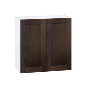 Summerina Chestnut Solid Wood Recessed Assembled Wall  Cabinet with 2 Full High Doors (30 in. W x 30 in. H x 14 in. D)