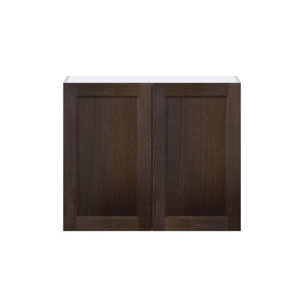 Summerina Chestnut Solid Wood Recessed Assembled Wall  Cabinet with 2 Full High Doors (36 in. W x 30 in. H x 14 in. D)