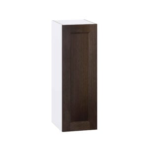 Summerina Chestnut Solid Wood Recessed Assembled Wall  Cabinet with Full High Door (12 in. W x 35 in. H x 14 in. D)