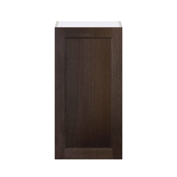 Summerina Chestnut Solid Wood Recessed Assembled Wall  Cabinet with Full High Door (18 in. W x 35 in. H x 14 in. D)