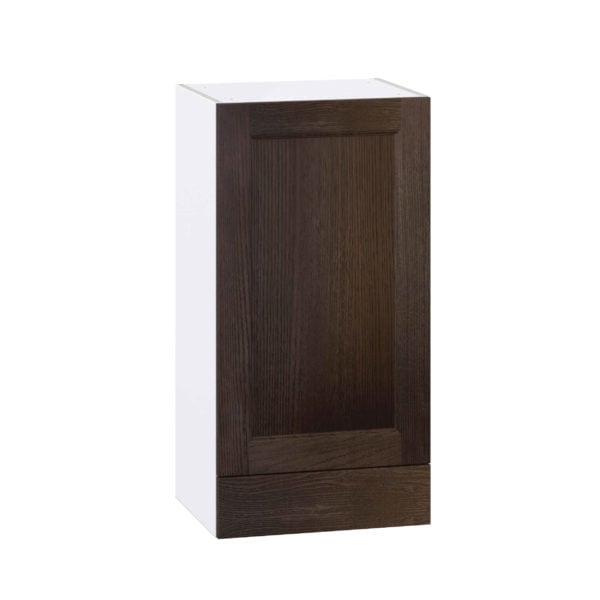 Summerina Chestnut Solid Wood Recessed Assembled Wall  Cabinet with a Door and a 5 in. Drawer (18 in. W x 35 in. H x 14 in. D)