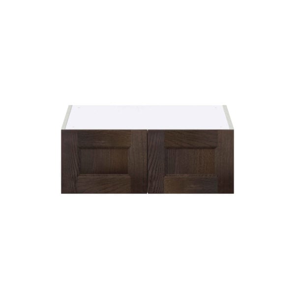 Summerina Chestnut Solid Wood Recessed Assembled Deep Wall Bridge  Cabinet (27 in. W X 10 in. H X 24 in. D)