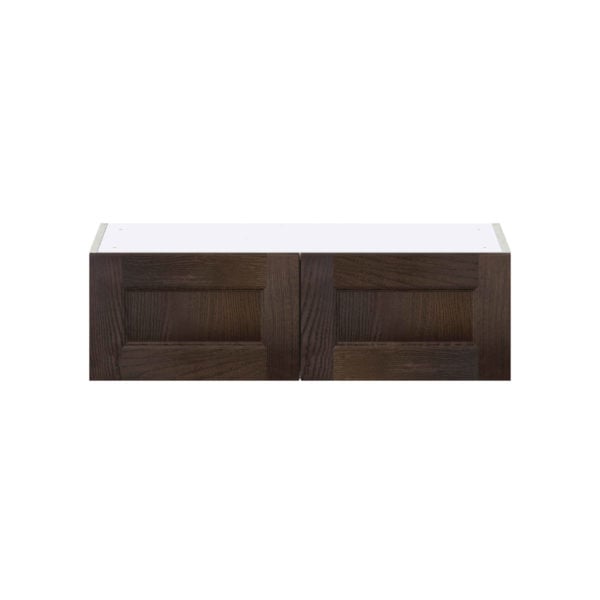 Summerina Chestnut Solid Wood Recessed Assembled Wall Bridge  Cabinet (33 in. W X 10 in. H X 14 in. D)