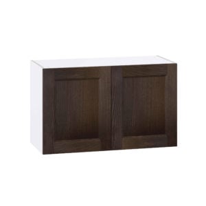 Summerina Chestnut Solid Wood Recessed Assembled Wall Bridge  Cabinet (33 in. W X 20 in. H X 14 in. D)